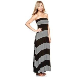 NWT Gap Convertible Striped Maxi Dress